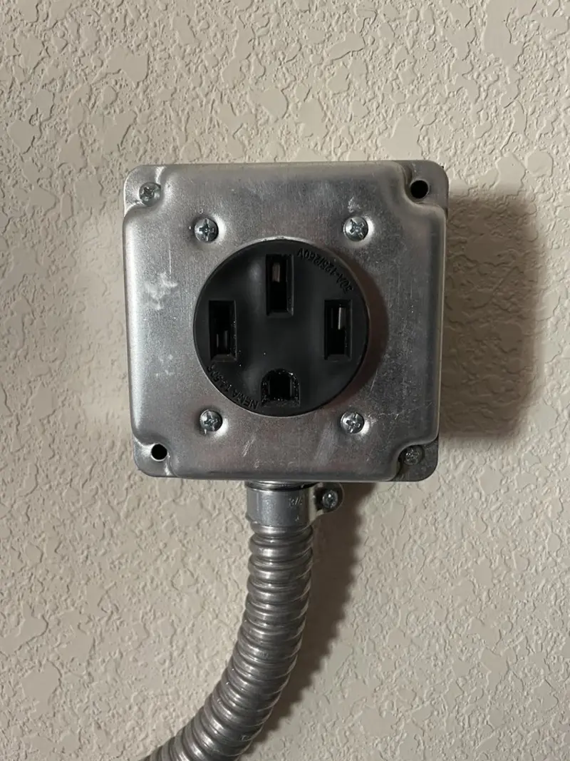 NEMA 14-50 outlet installed for Smart Home Electrical in Rancho Mission Viejo